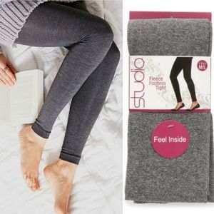 STUDIO Fleece Footless Tights Gray Size M/L